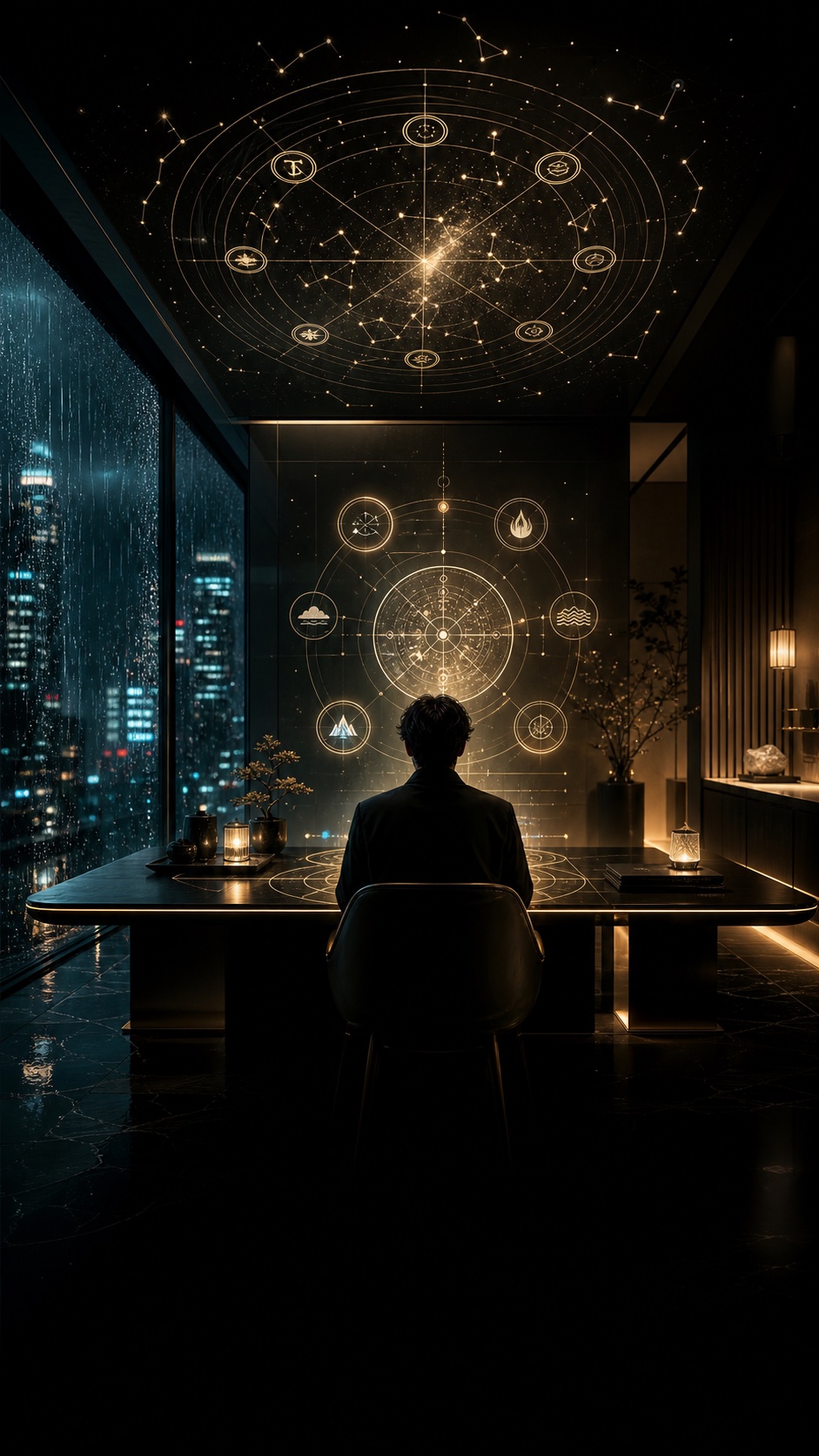 Dramatic oracle webtoon scene
